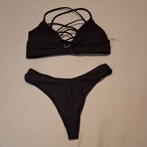 Sexy Underwear Set, Skims Undies In Med, VS Strappy Bra, Small